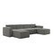 Flash Furniture Bridgetown Luxury Modular 6 Piece Sectional Sofa, Dark Gray IS-IT2231-6PCSEC-DKGRY-GG - alternate 4